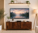 Maplehurst Sheesham Wood TV Stand in UV Resistant Aged Walnut Finish