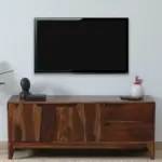 Maplehurst Sheesham Wood TV Stand in UV Resistant Aged Walnut Finish - Image 8
