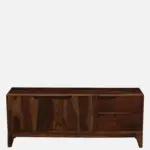 Maplehurst Sheesham Wood TV Stand in UV Resistant Aged Walnut Finish - Image 9