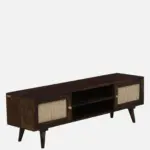 Vabir Large Solid Wood TV Cabinet In Classic Rustic Grain Finish - Image 4
