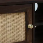 Vabir Large Solid Wood TV Cabinet In Classic Rustic Grain Finish - Image 7