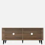 Terraa Handmade Acacia Wood Entertainment Console In Natural Stone Finish - Image 4