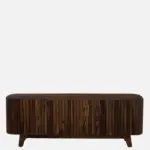Planko Engineered Wood TV Cabinet with High Gloss Finish in Wenge - Image 3