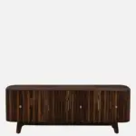 Planko Engineered Wood TV Cabinet with High Gloss Finish in Wenge - Image 8