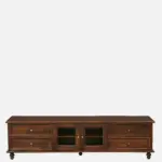 Homera Particle Board TV Cabinet with Soft Close Hinges in Sandy Beige - Image 7