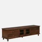 Homera Particle Board TV Cabinet with Soft Close Hinges in Sandy Beige - Image 8