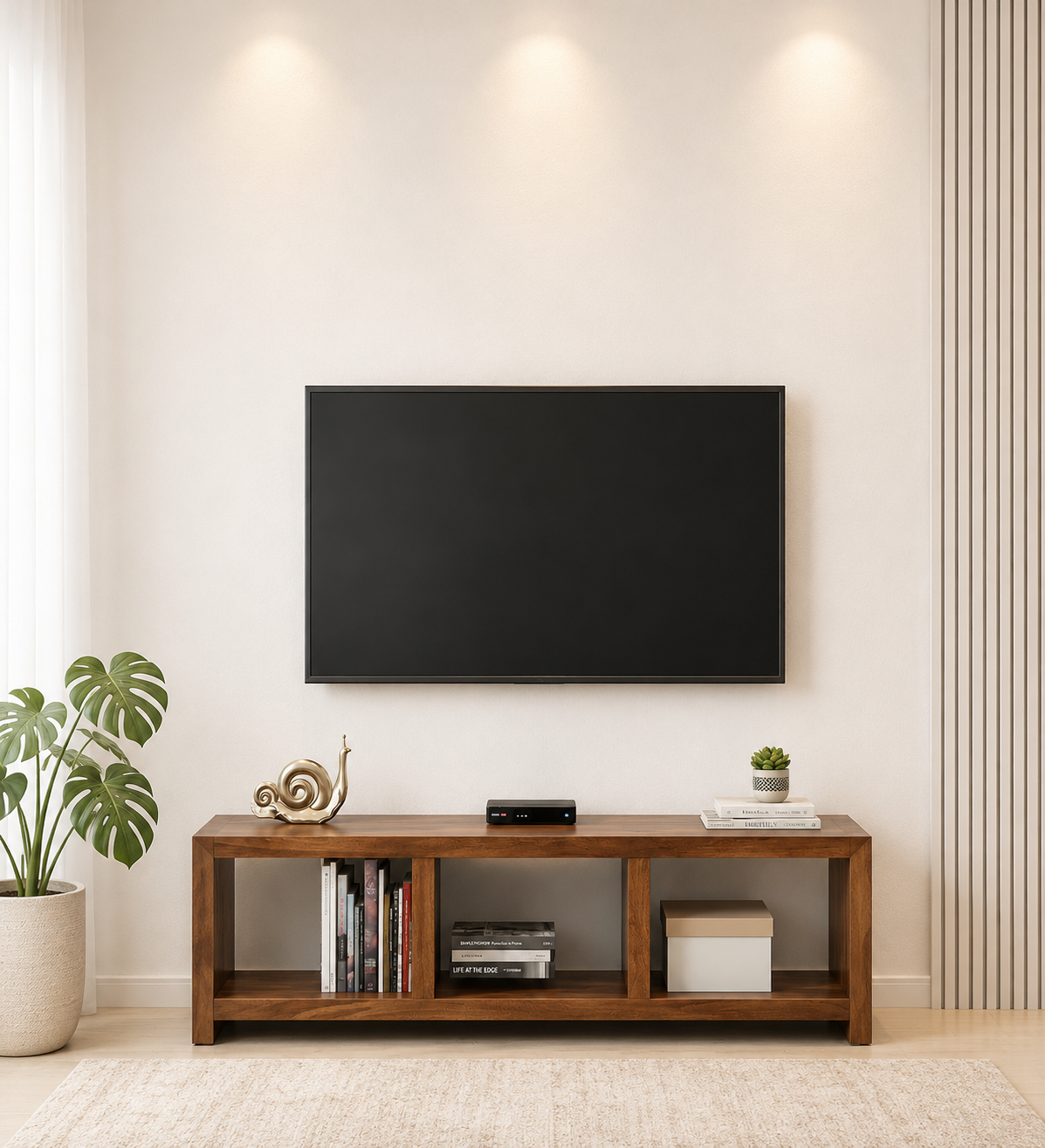 Sandoval-Mango-Wood-TV-Cabinet-with-Rattan-Door-Panels-in-Sandstone-classic-wood-1.png Sandoval Mango Wood TV Cabinet with Rattan Door Panels in Sandstone Finish - Image 1