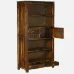 Kramik Solid Sheesham Wood Bookshelf in Natural Oak Finish - Image 8
