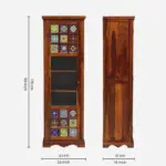 Ishaan Sheesham Wood Library Bookshelf In Walnut Finish - Image 5