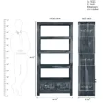 Nyra Sheesham Wood Bookshelf - Image 3