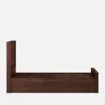 Jorwin Sheesham Solid Wood Queen Size Hydraulic Storage Bed in Light Oak Finish - Image 3